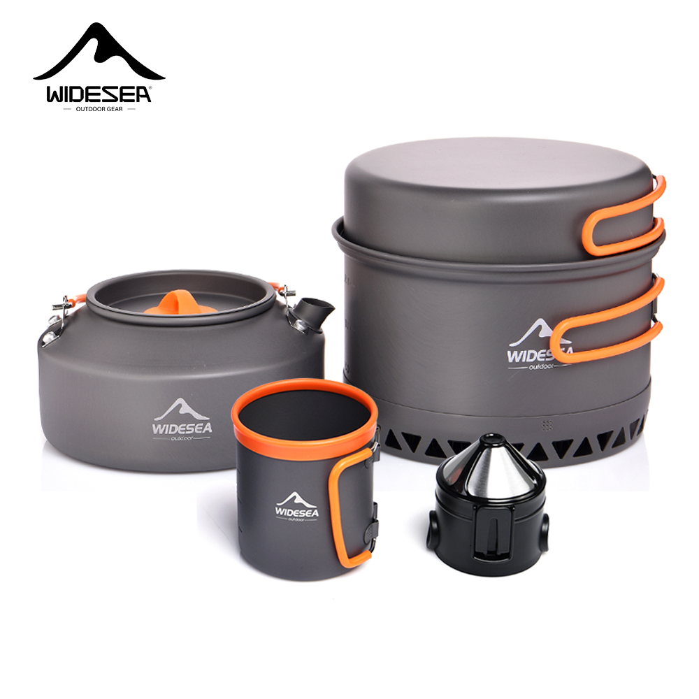 Outdoor Camping Kitchen Set - キャンプ食器アウトドア調理器具セットポット観光ケトルコーヒーカップフィルテキッチン用品ギア器具ハイキングピクニック旅行