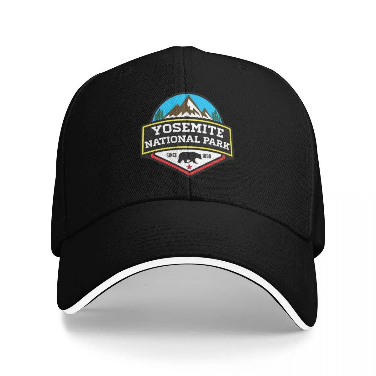 Outdoor Camping Yosemite - ヨセミテ国立公園カリフォルニアベアマウンテンキャンププールパーティーベースボールキャップメンズ大人女性ビーチサンハットトラッカーキャップ