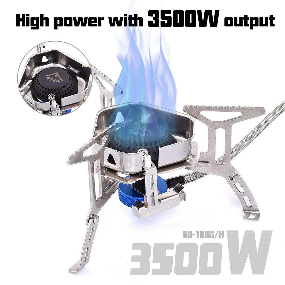 Outdoor Camping Gas Heater - キャンプストーブ アウトドア ガスバーナー 3500W 防風ヒーター キッチンサバイバル用品