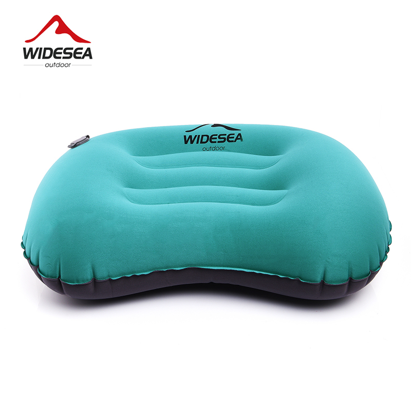 Camp Pillow Compressible - Widesea ポータブルインフレータブル枕キャンプ用品圧縮可能な折りたたみエアクッション屋外保護観光睡眠ギア