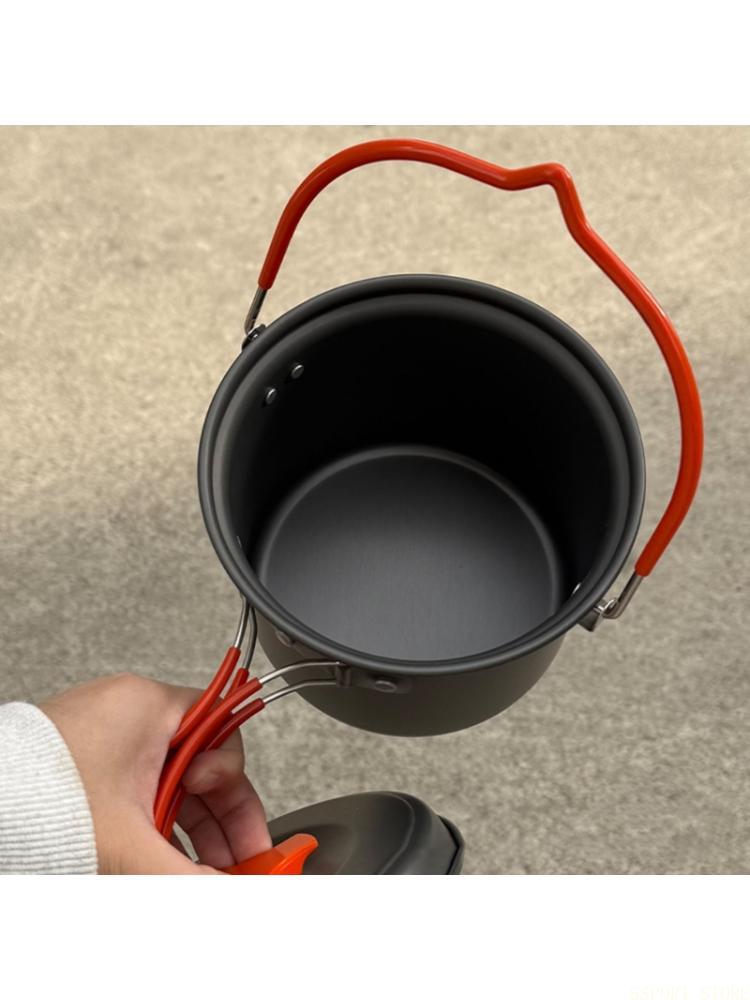 Outdoor Camping Meals - U2JB 1.4L キャンプ調理器具ハードアルミニウムポットバックパッキングハイキングの使用に適しています