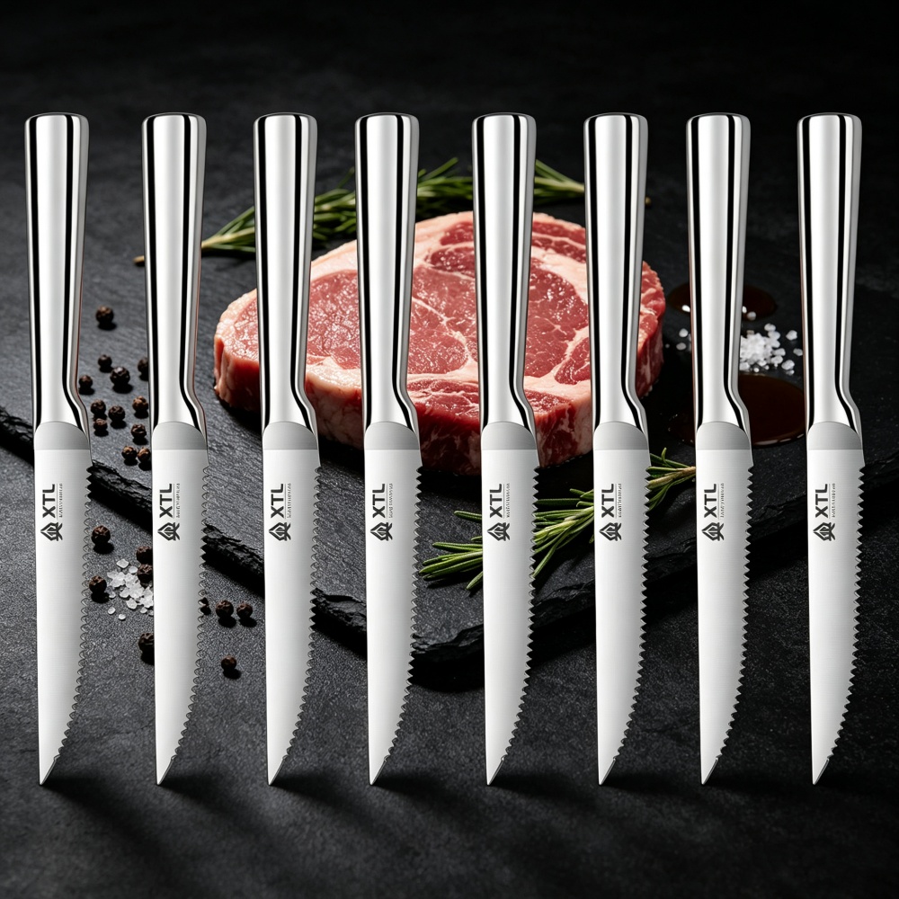Outdoor Camping Kitchen - ステンレス製ステーキナイフ、骨抜きフィレナイフ、プロのシェフ用キッチンナイフ、肉切り包丁、牛肉スライスナイフ、スチール製ハンドル