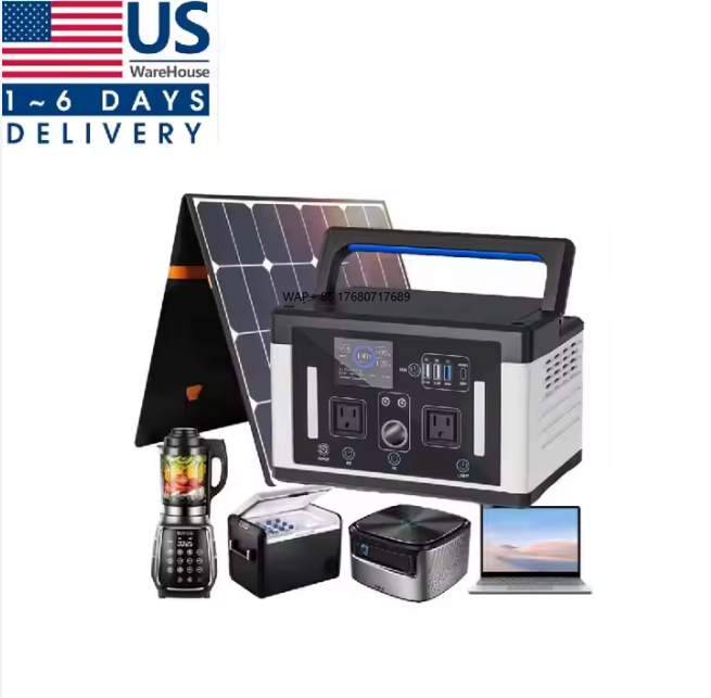 Outdoor Camping Warehouse - 米国倉庫 1300w 2000w 緊急用ポータブル電源 ソーラーパネル発電機 700W