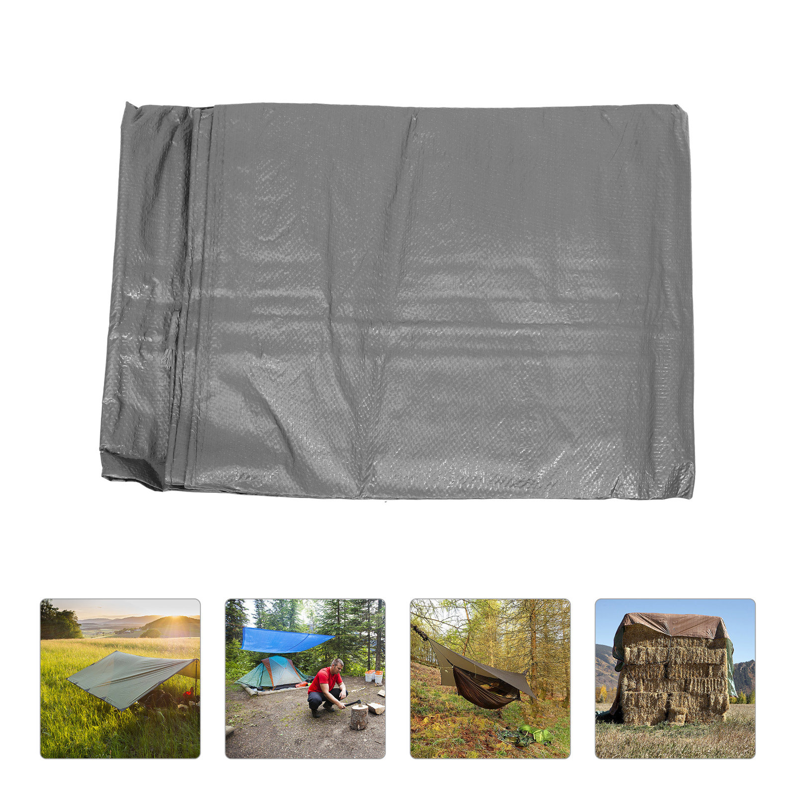 Outdoor Camping Canopy - 防水加工を施した、耐久性に優れた屋外用ターポリンシート。トラックのカバー、キャンプ用、日よけ、パティオ用、日よけ天蓋として使用可能。