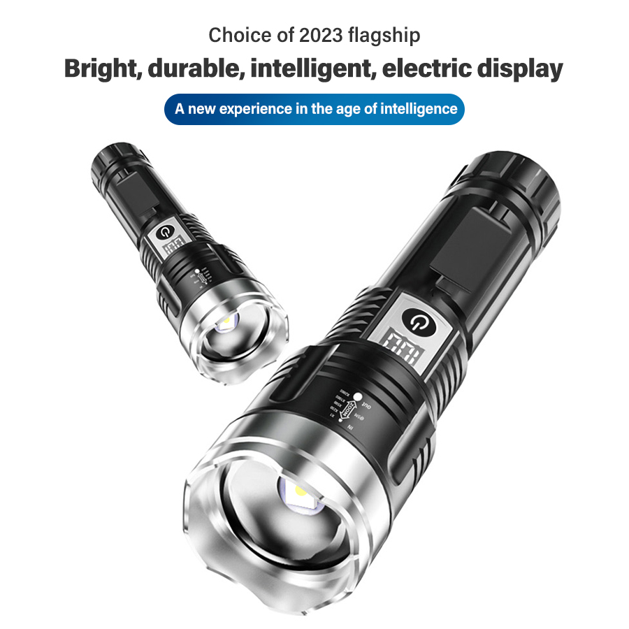 ハイパワー 200000LM LED 懐中電灯内蔵バッテリー - Outdoor Camping Lampe のレビューと価格
