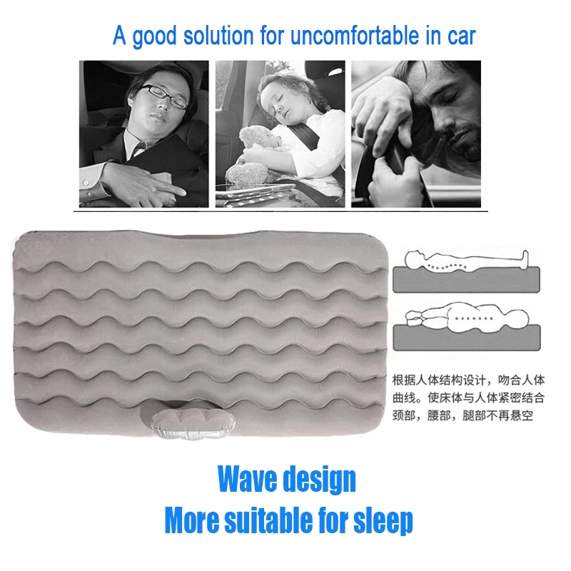 ユニバーサルカーバックシートインフレータブルトラベルエアマッ - Camp Pillow Compressible のレビューと価格