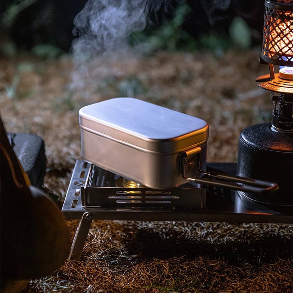 超軽量食器 キャンプ調理器具 ランチボックス 調理鍋 ピクニ - Outdoor Camping Kitchen Set のレビューと価格