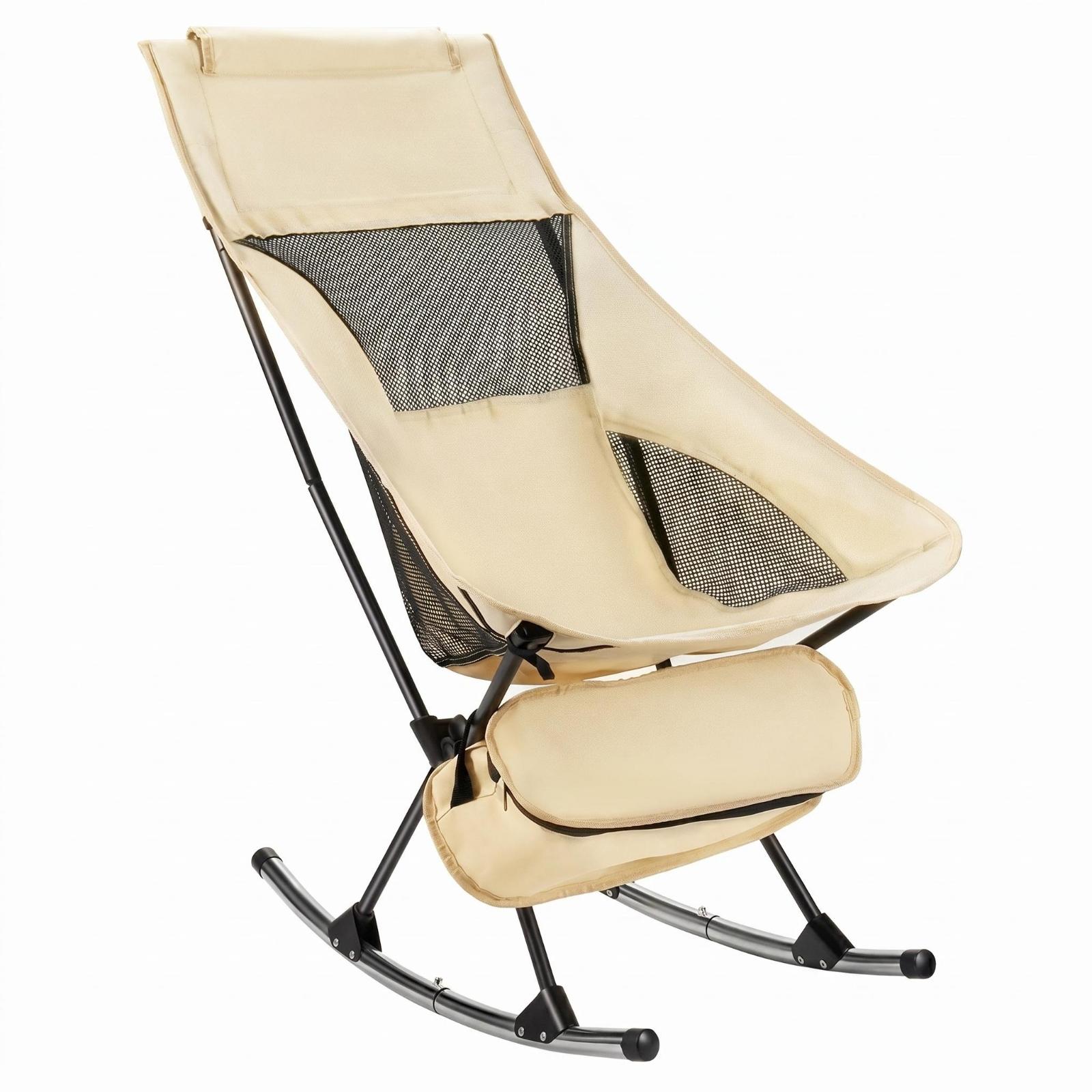 折りたたみ式アウトドアロッキングチェア キャンプ・釣り用 軽 - Outdoor Camping Rocking Chair のレビューと価格