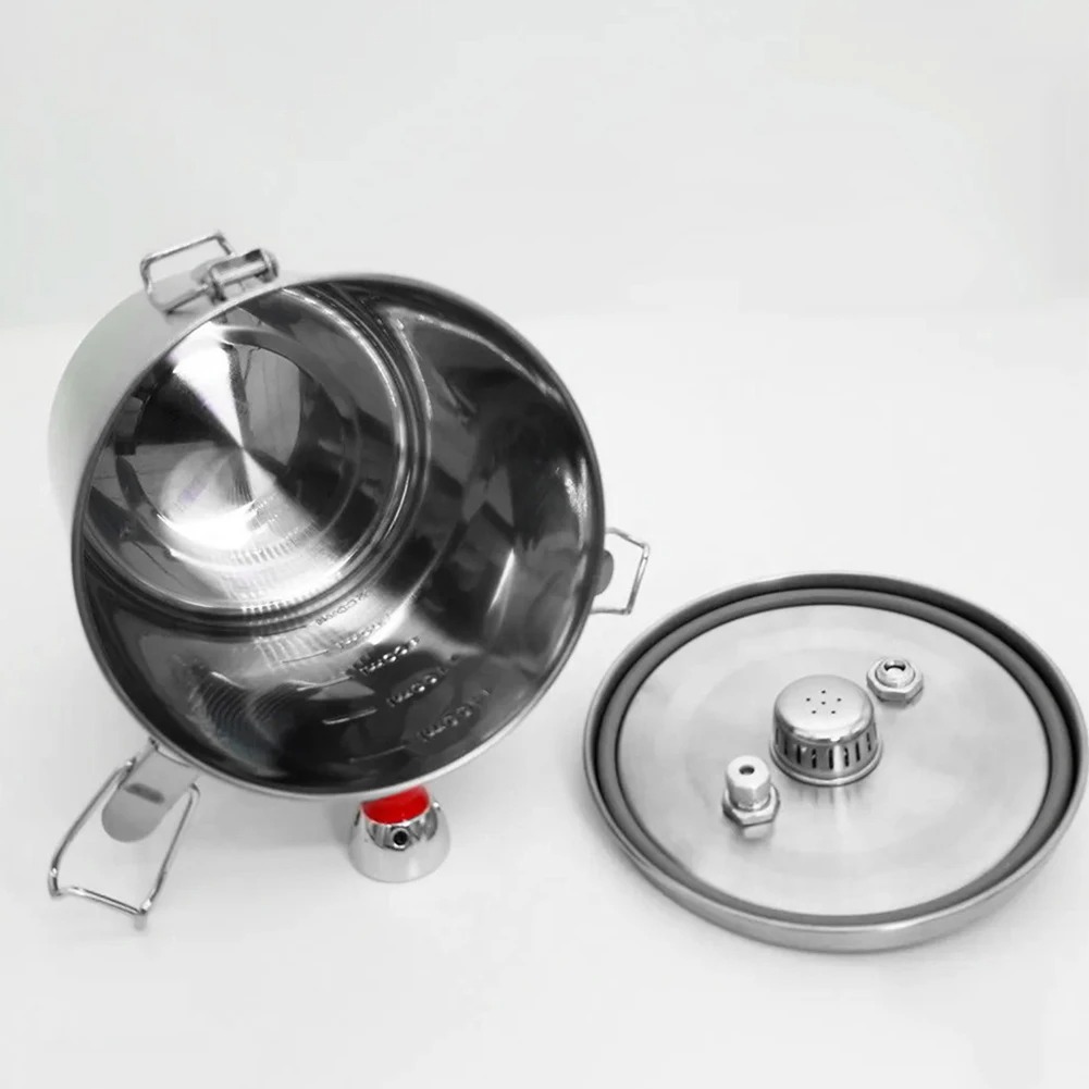 超軽量ミニ圧力鍋 304ステンレス鋼 折りたたみハンドル付き - Outdoor Camping Gas Heater のレビューと価格