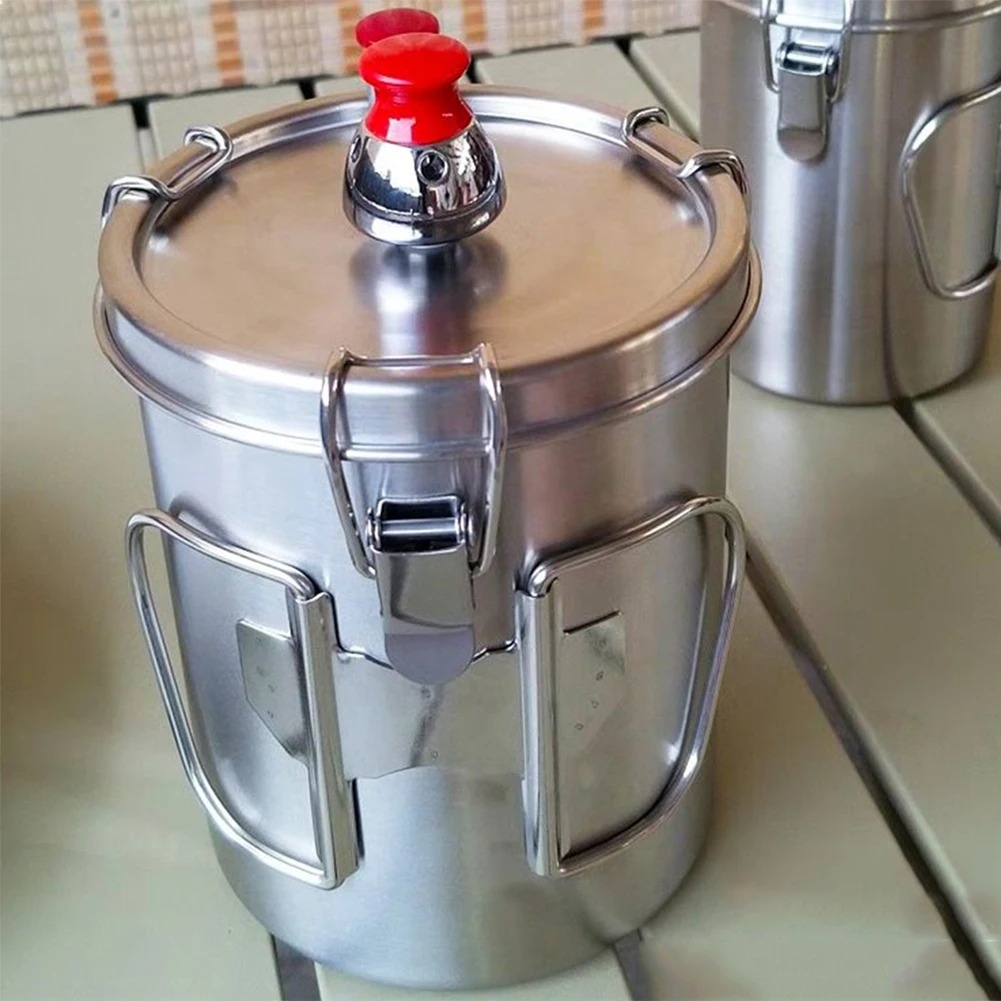 超軽量ミニ圧力鍋 304ステンレス鋼 折りたたみハンドル付き - Outdoor Camping Gas Heater のレビューと価格