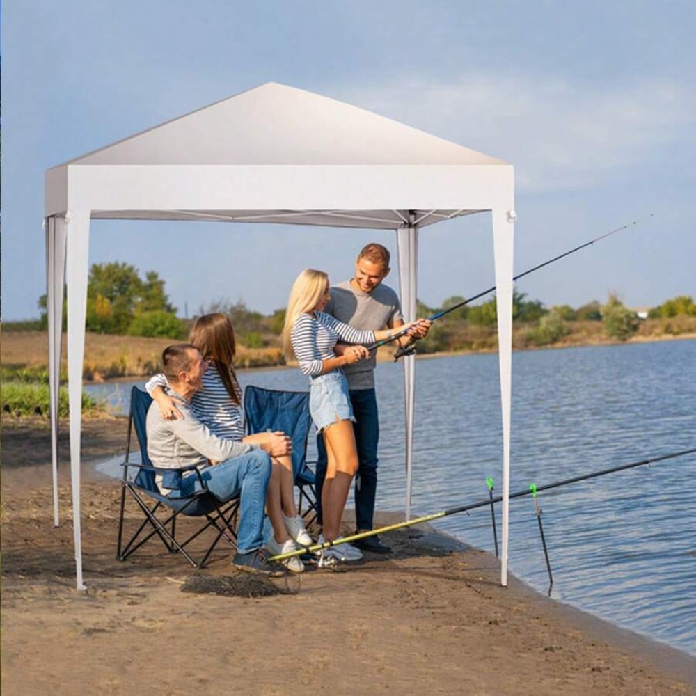 6.5x6.5フィート ポップアップキャノピーテント アウト - Outdoor Camping Canopy のレビューと価格