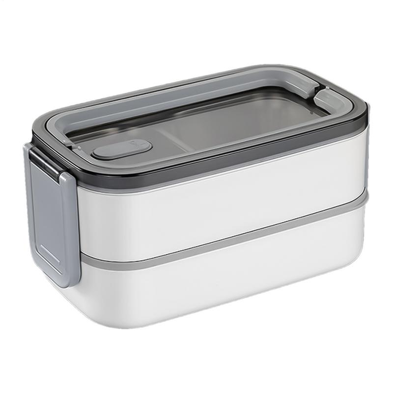 保温弁当箱 2層食事弁当箱 ハンドル付き 漏れ防止 サラダボ - Outdoor Camping Meals のレビューと価格