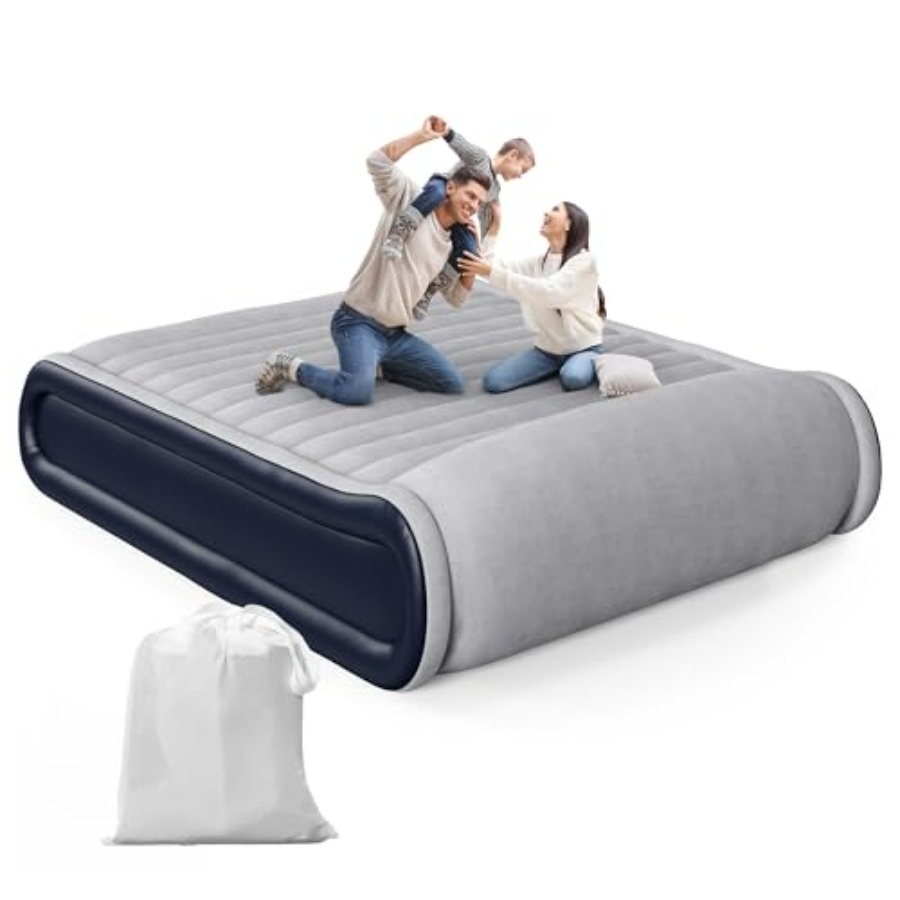 クイーンエアマットレス、内蔵ポンプ付き、キャンプ/家庭用、グ - Camp Pillow Compressible のレビューと価格