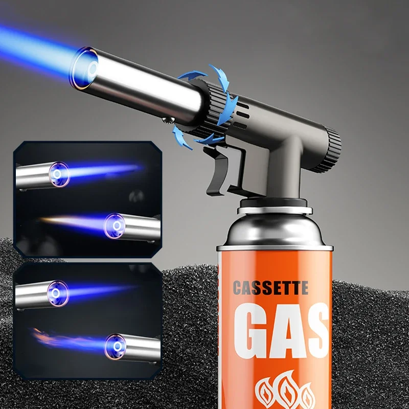 金属ガスバーナートーチ火炎銃ブタンバーナー屋外キャンプバーベ - Fire Starter Flint のレビューと価格
