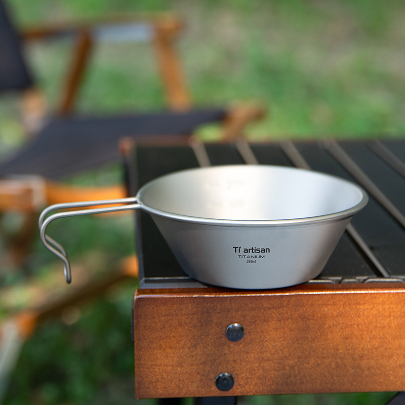 Tiartisan 260ml チタン製超軽量シエラカップ  - Outdoor Camping Meals のレビューと価格