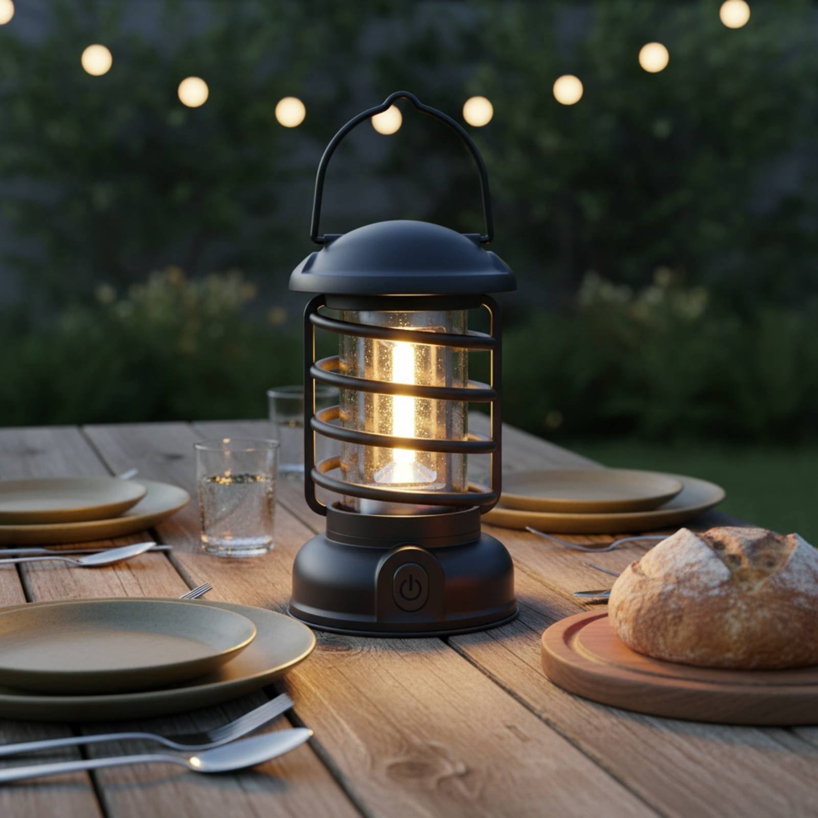 レトロキャンプランタン双方向電源ヴィンテージデザイン発光コン - Outdoor Camping Lampe のレビューと価格