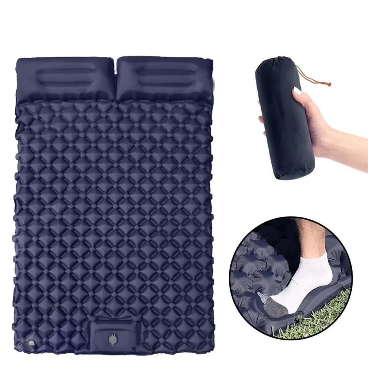 シングル＆ダブルインフレータブルエアマットレス、折りたたみ式 - Camp Pillow Compressible のレビューと価格