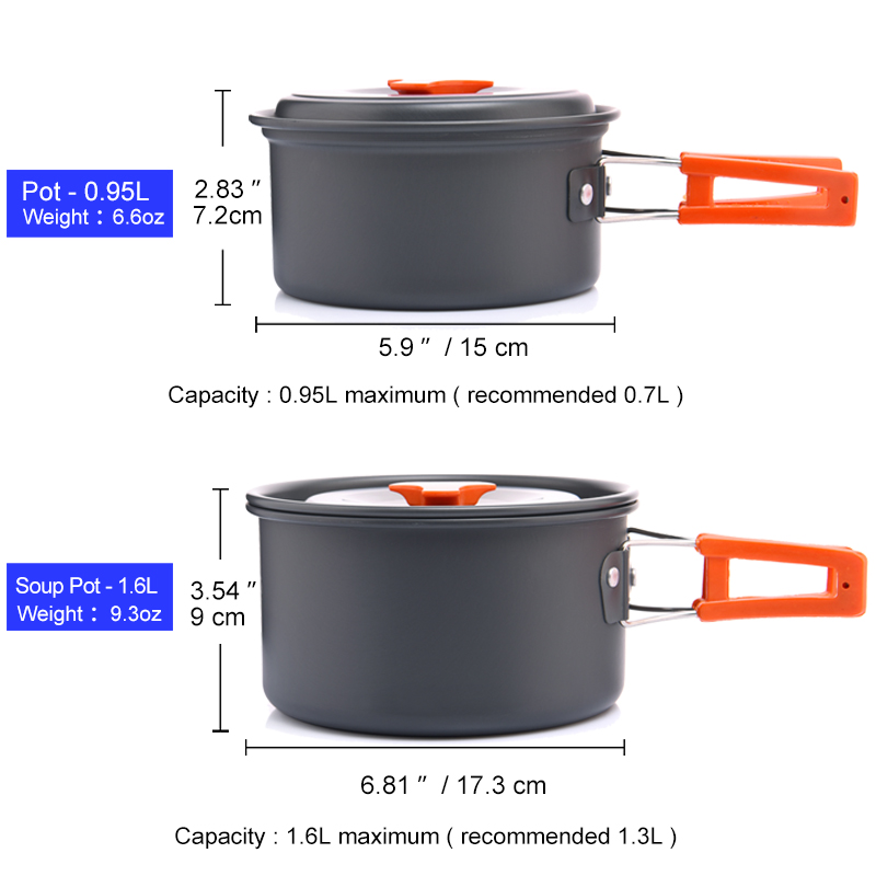 幅の屋外キャンプ調理器具セット、食器、調理カトラリー、調理器 - Outdoor Camping Kitchen Set のレビューと価格