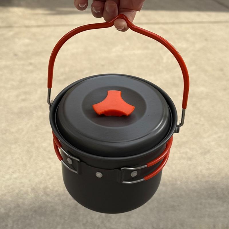 U2JB 1.4L キャンプ調理器具ハードアルミニウムポット - Outdoor Camping Meals のレビューと価格