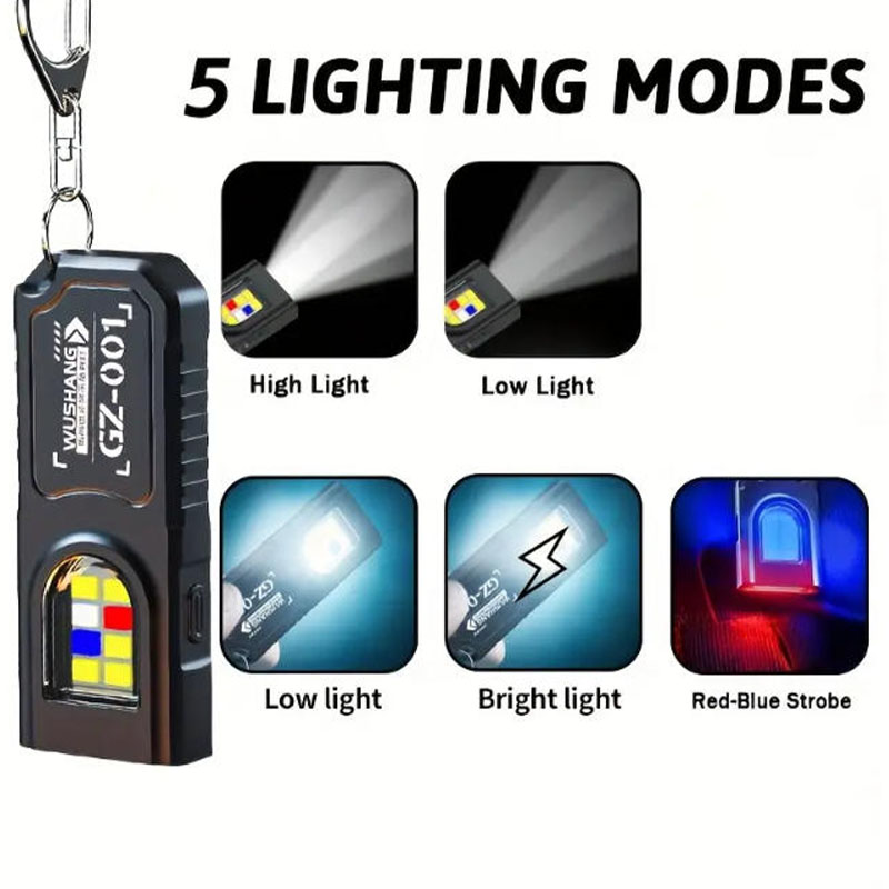 多機能キーホルダー懐中電灯 USB 充電式ミニ懐中電灯 CO - Outdoor Camping Lampe のレビューと価格