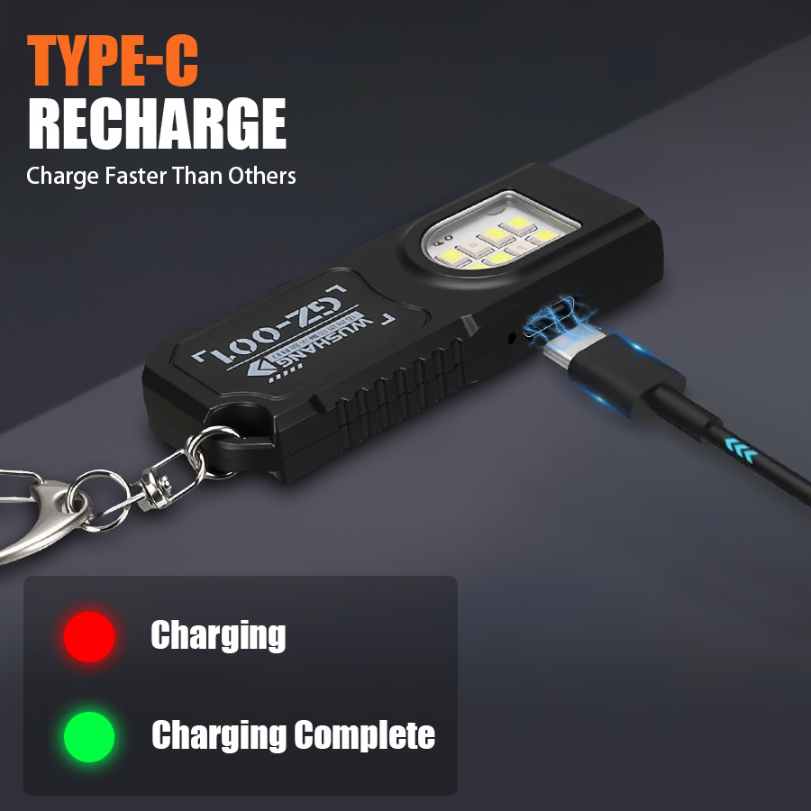 多機能キーホルダー懐中電灯 USB 充電式ミニ懐中電灯 CO - Outdoor Camping Lampe のレビューと価格