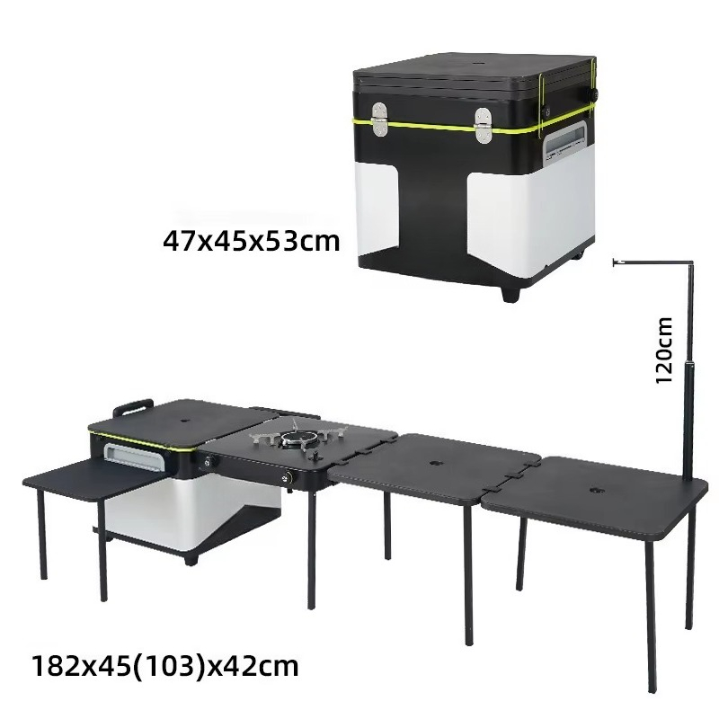 高品質屋外ポータブルキャンプキッチンボックス折りたたみ式モバ - Outdoor Camping Kitchen Set のレビューと価格