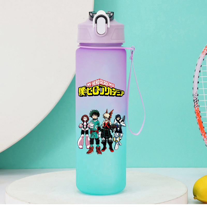 750 ミリリットルアニメ私のヒーロー学界ストロー水筒女性男 - Outdoor Camping Anime のレビューと価格