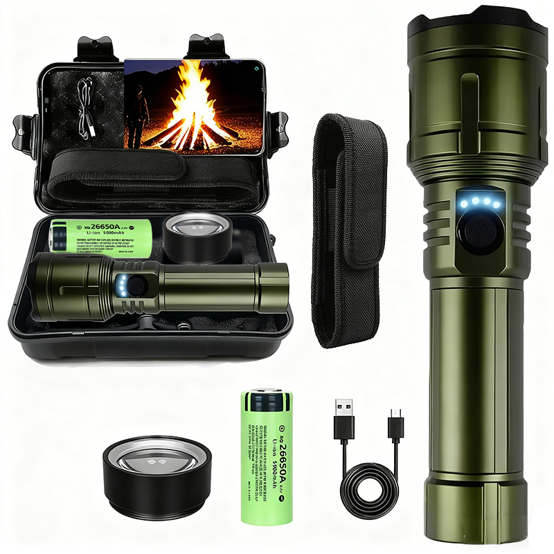 超強力懐中電灯集中点火懐中電灯防水軍事戦術ランプ屋外キャンプ - Outdoor Camping Lampe のレビューと価格