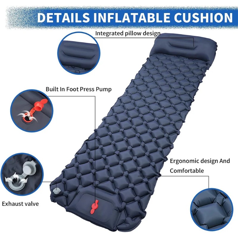 TPU菱形インフレータブルスリーピングパッド（内蔵インフレー - Camp Pillow Compressible のレビューと価格